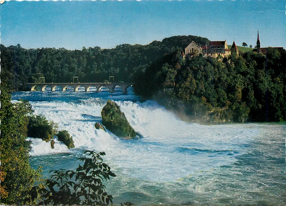Rinfall (Svizzera) — caduta del Reno — Verlag Engelberger, San Gallo, n° 5960 - Recto