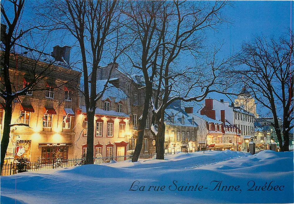 Sainte-Anne-Straße, Quebec — Winteransicht — #699 - Vorderseite