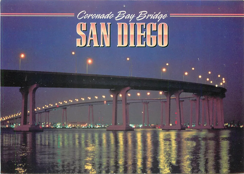 Coronado Bay Bridge — San Diego — Road Runner Card Co. - Frente