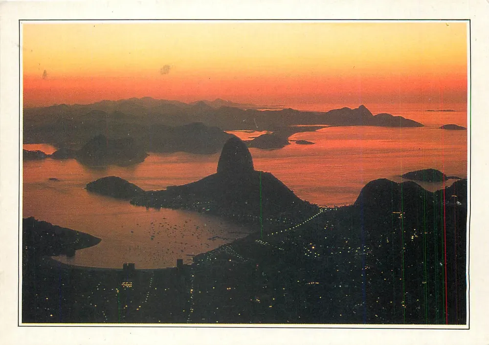 Rio de Janeiro — Baía de Guanabara ao entardecer — Édito Services & Photo Brésil, série XXXII-A1 - Frente