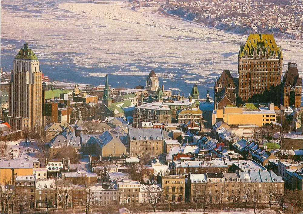 Québec, Qc — A antiga cidade sob a neve — J.C. Ricard Inc. n°356 - Frente