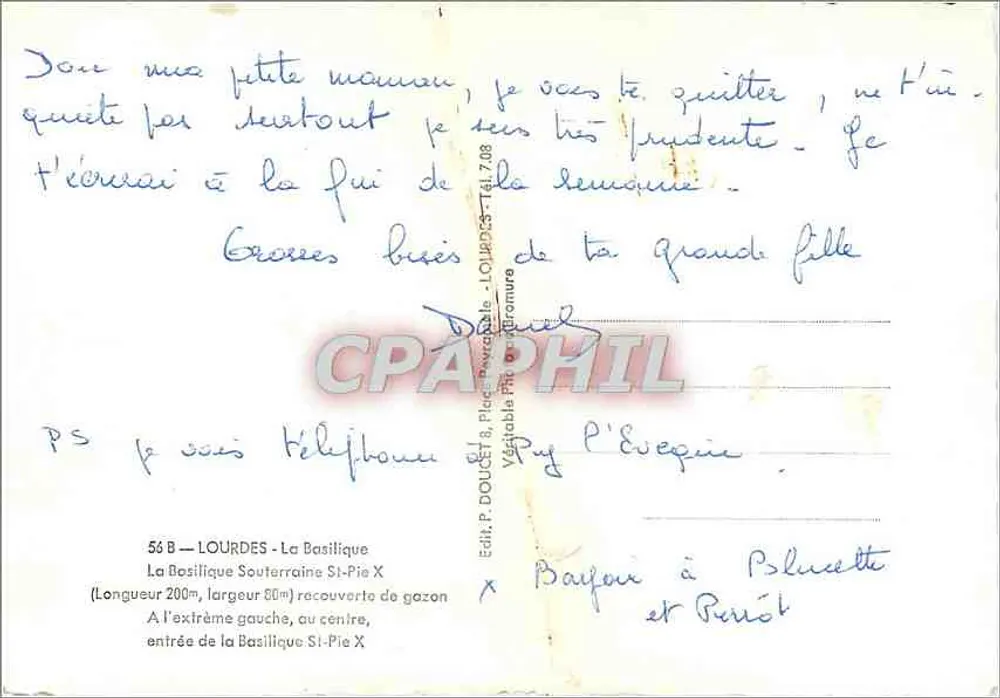 Lourdes — A Basílica Subterrânea São Pio X — Editor Edlex - Verso
