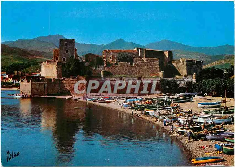 Collioure — Katalanischer Hafen mit dem Schloss der Ritter — Edition Paul Coudin - Vorderseite