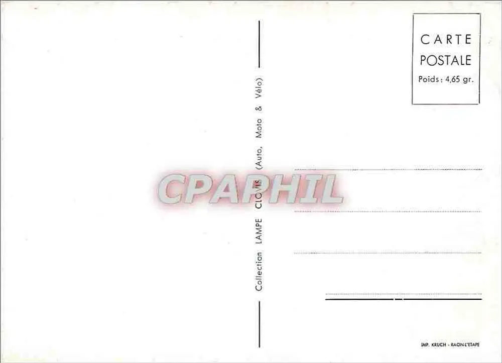 Plombières-les-Bains — Carta postal da região — Editor Lampe Clovis, N°103 - Verso