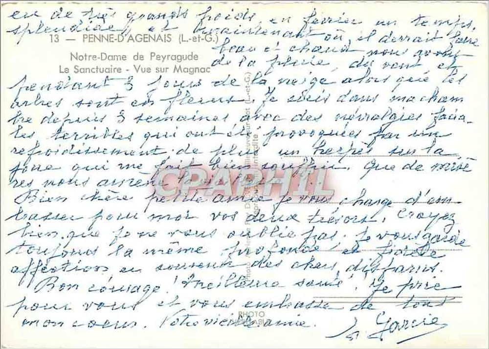 Notre-Dame de Peyragude — Ansicht von Magnac — n°13 - Rückseite