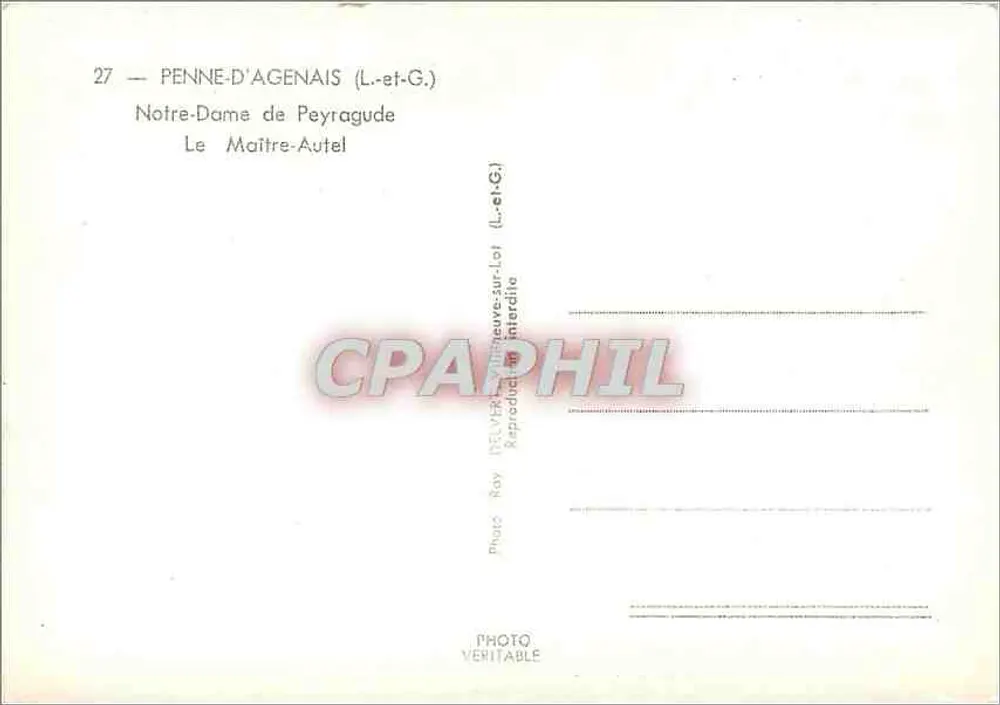 Innenansicht der Kapelle Notre-Dame de Peyragude — Penne-d'Agenais (Lot-et-Garonne) — Photo Ray - Rückseite