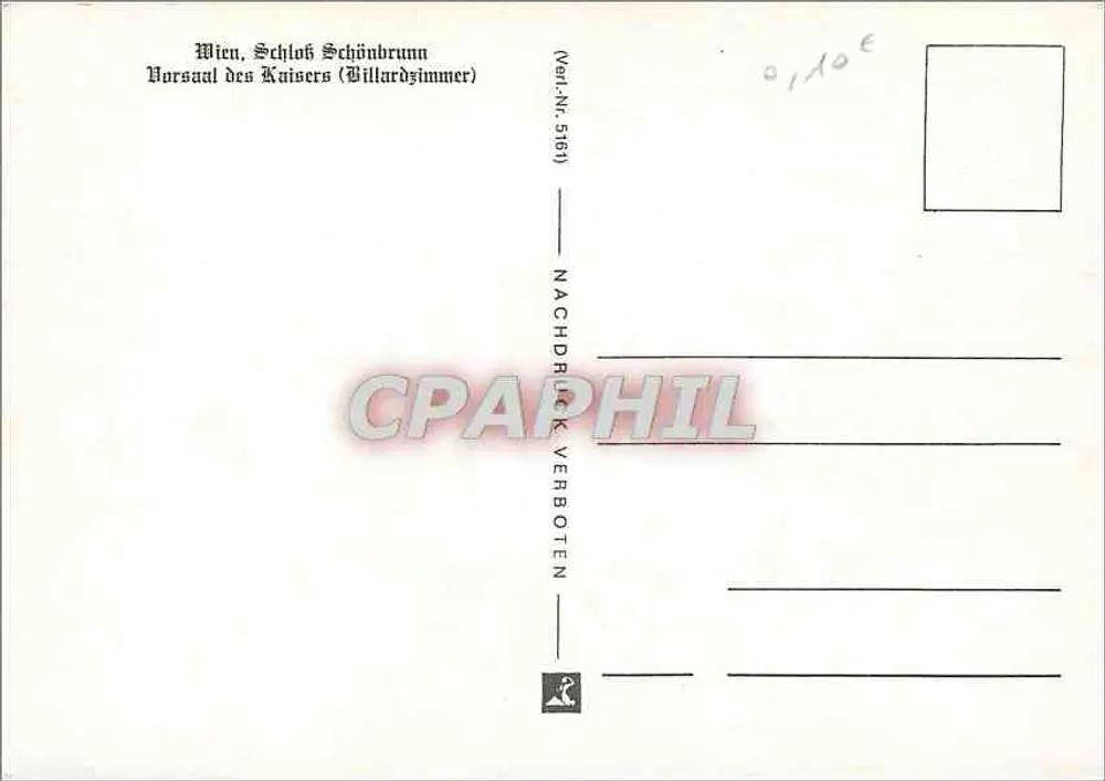 कैसर के वोर्साल (बिलियर्ड कक्ष) — श्लॉस श्वेनबर्न — पुनरुत्पादन प्रतिबंधित — वेरि.-नं. 5881 - पीछे