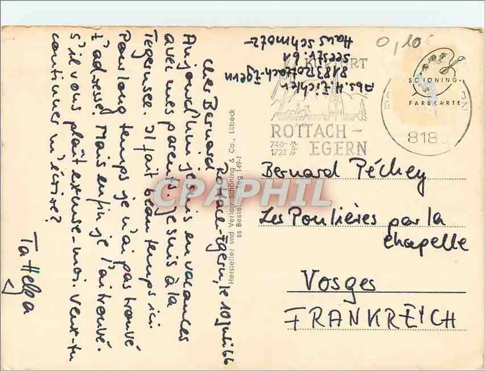 Tegernsee — Grüss vom Tegernsee — Heister & Verlags-Schöning & Co. - Verso