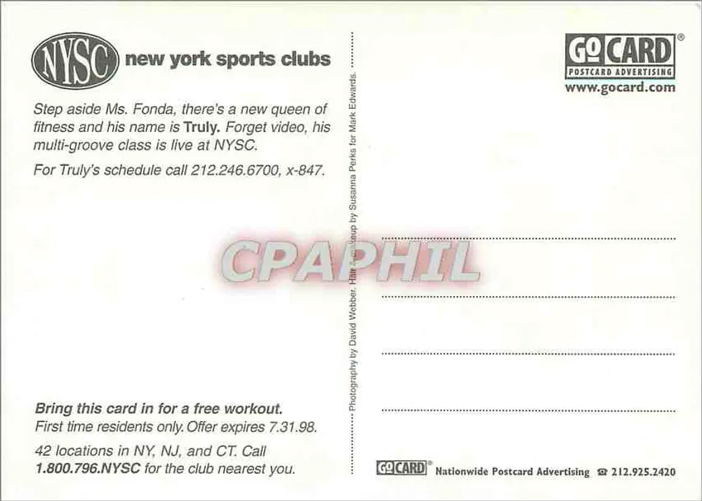 Anthony TrulY — New York Sports Clubs Convention - Rückseite