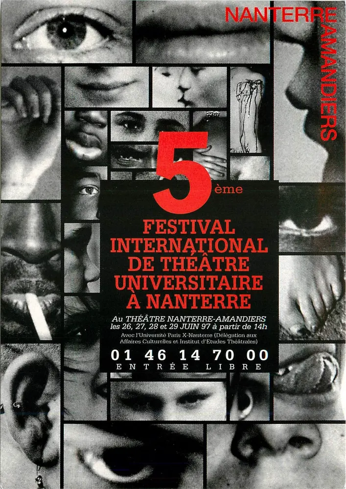 5. Internationaler Universitäts-Theaterfestival in Nanterre — Théâtre Amandiers - Vorderseite