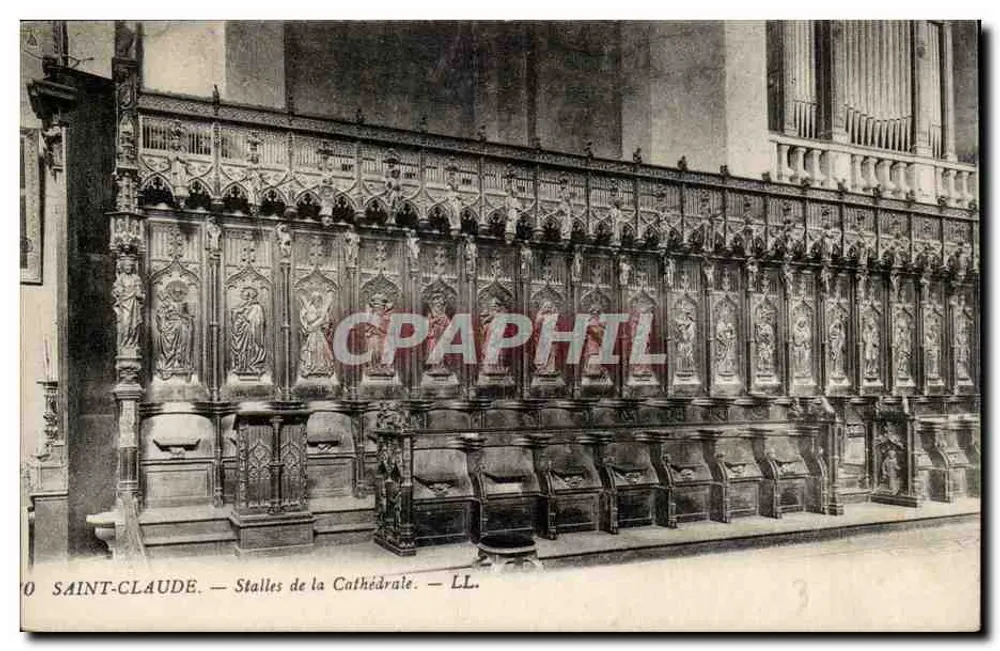 Saint-Claude — Stühle der Kathedrale — LL. - Vorderseite
