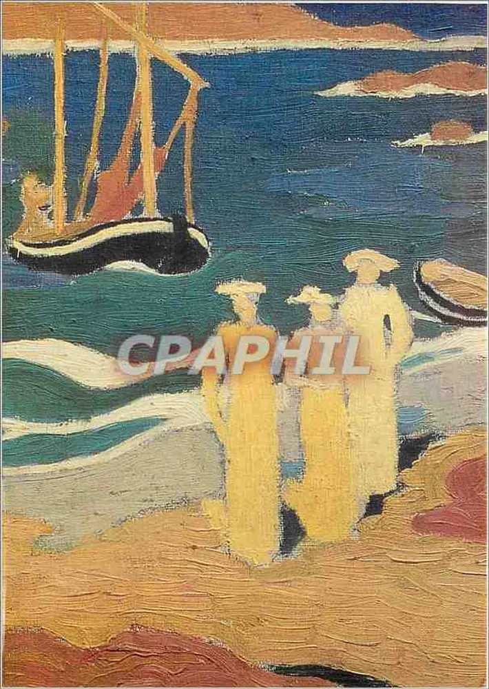 Drei Frauen am Strand — Detail einer Malerei — Musée des Beaux-Arts de Lyon - Vorderseite