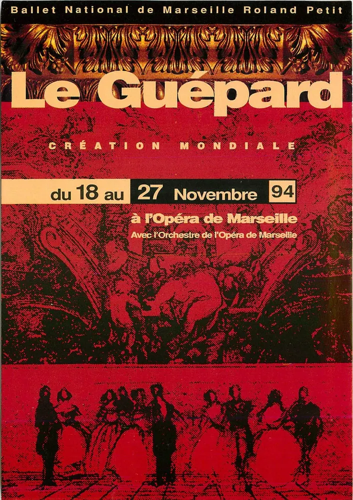 Ballet National de Marseille Roland Petit — Le Guépard — Welturaufführung — Opéra de Marseille - Vorderseite