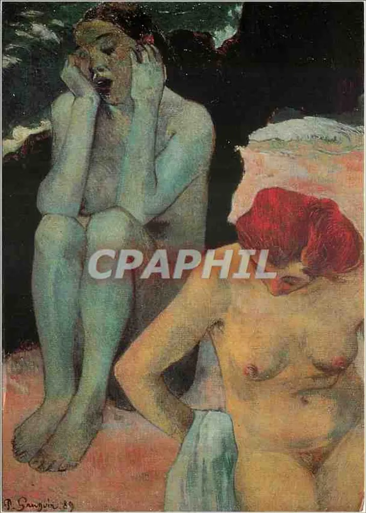 누드 — P. Sangouin의 그림 — 1889년 - 앞면