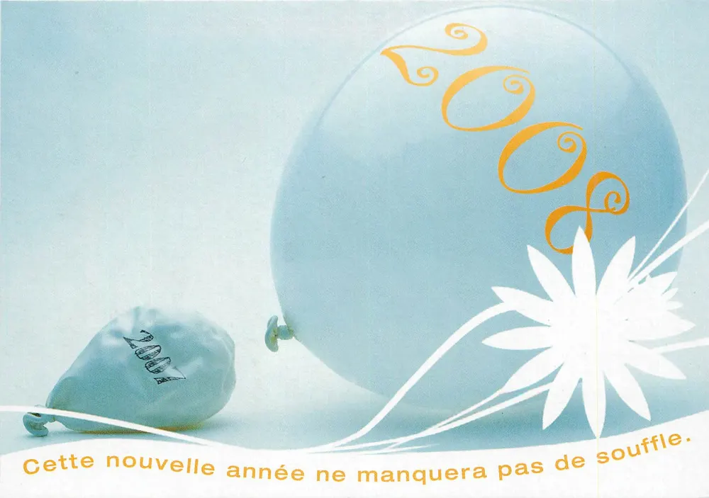 Ballons 2007 und 2008 — Anti-Rauchkampagne von Pfizer - Vorderseite