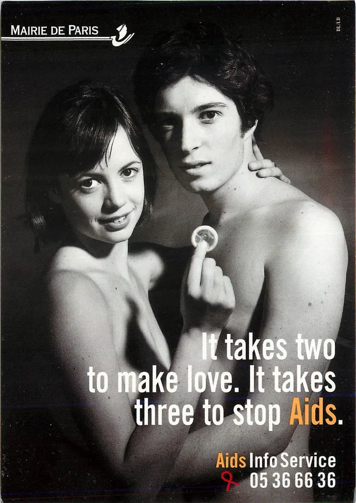 AIDS-Kampagne — Rathaus von Paris — Verlag nicht sichtbar - Vorderseite