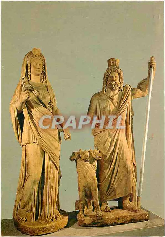 Seraphis und Isis von Gortys — Museum von Heraklion — Griechenland - Vorderseite