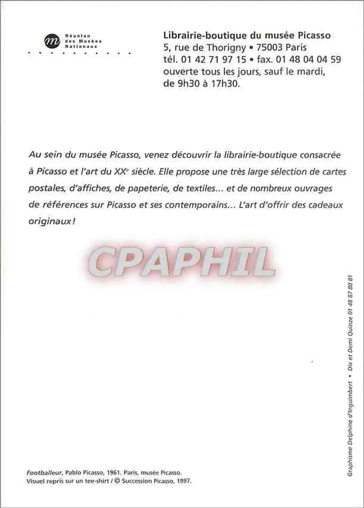 Librairie-boutique du musée Picasso — Pablo Picasso — Réunion des Musées Nationaux - Rewers