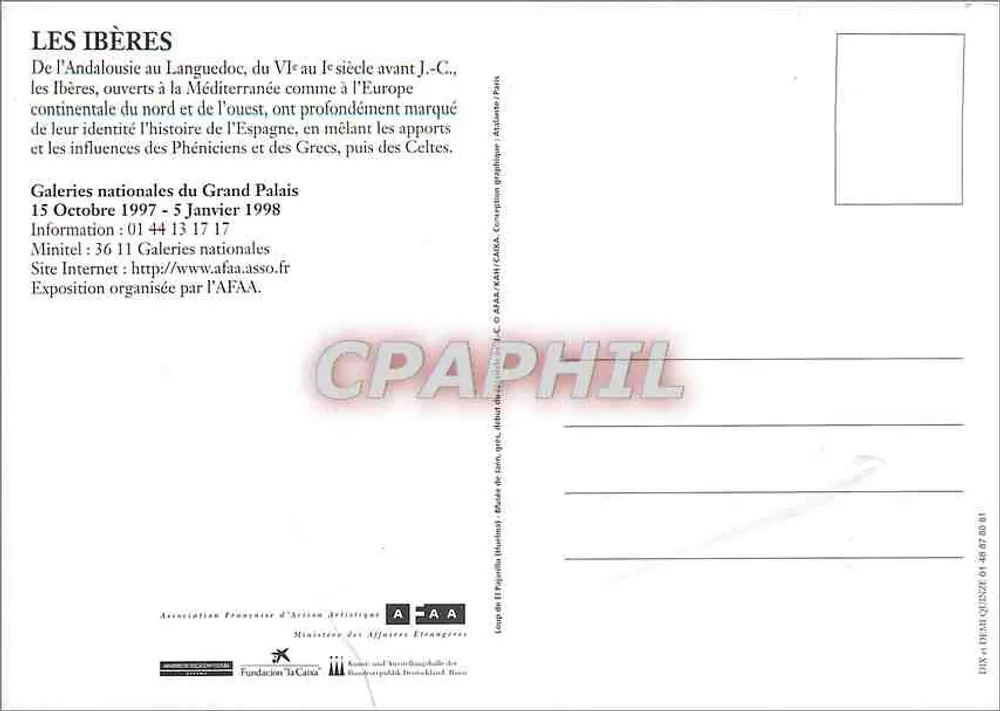 De Iberiërs — Tentoonstelling — Nationale Galerij van het Grand Palais - Achterkant