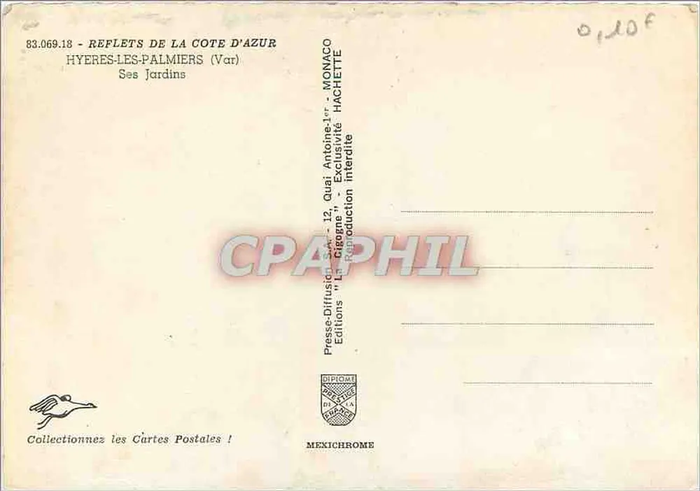 Hypères-les-Palmiers — Seine Gärten — Éditions Monaco Hachette - Rückseite