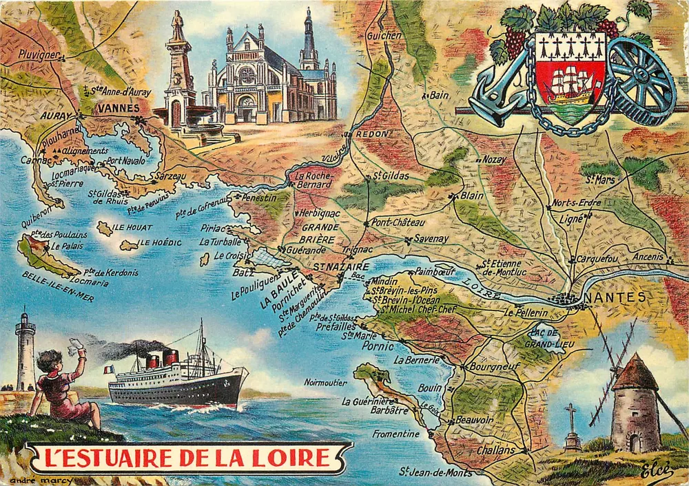 O ESTUÁRIO DA LOIRE — André Marcy — Éditeur Élècée - Frente