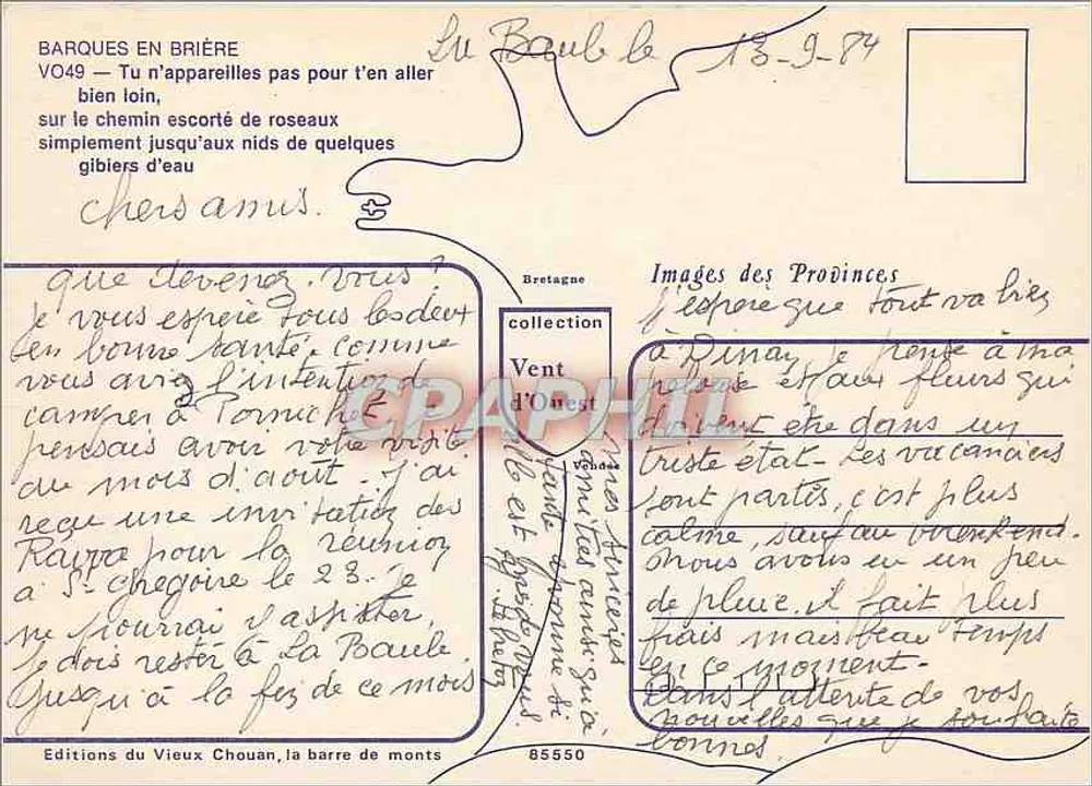 ब्रियर में नाव — ब्रेटेन — एडिशन डू वियो शुआन - पीछे