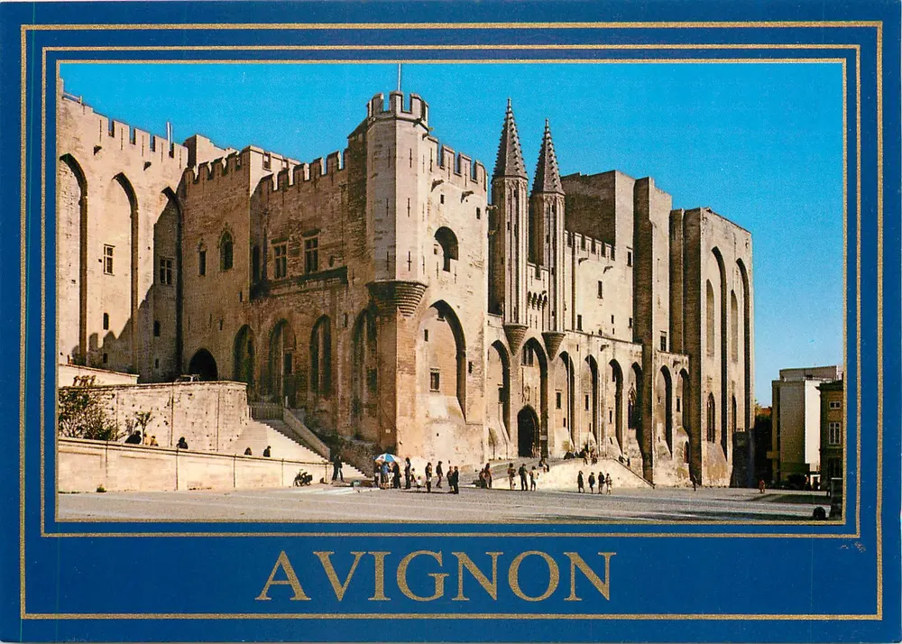 Avignon — Palais des Papes — Westfassade — Verlag: Érys Marques déposées — N° 46 (AV.14) - Vorderseite