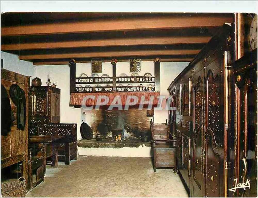 Innenraum eines bretonischen Hauses im Pays Bigouden — Verleger Jack, Nr. 1787 - Vorderseite