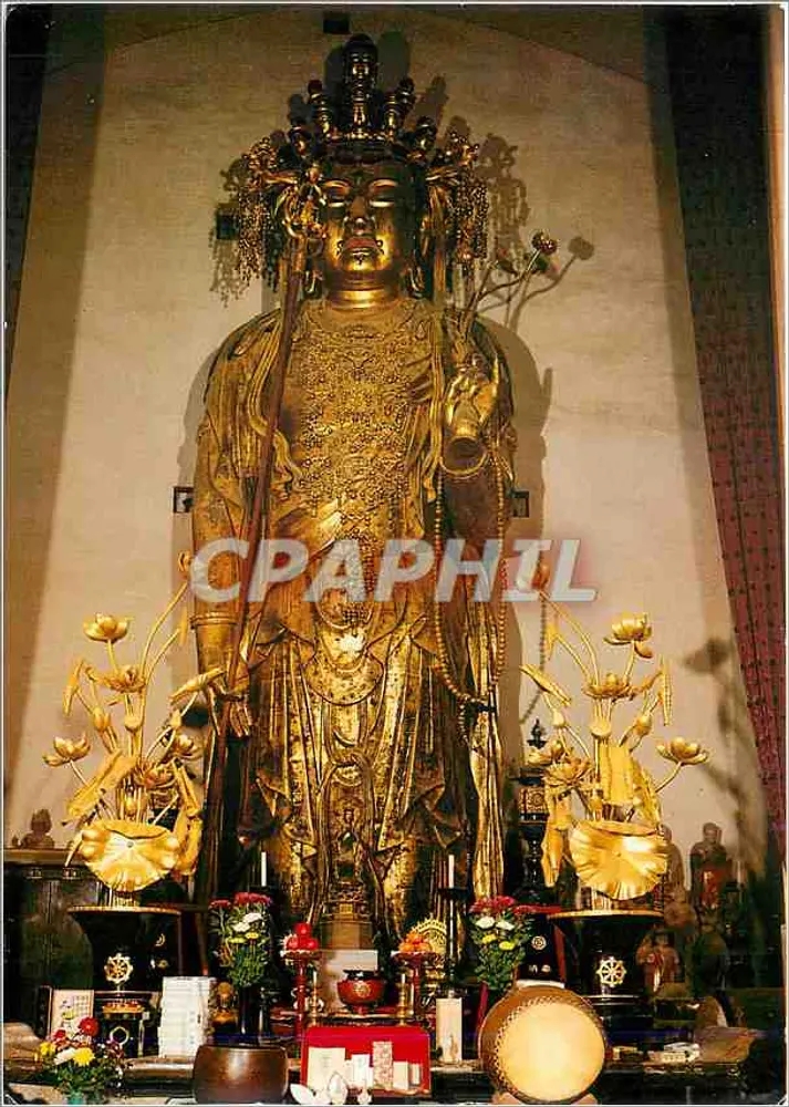 Kannon — die größte Holzstatue von Hase — Verlag NBC Imp. Reality Colouni Inc. Japan - Vorderseite