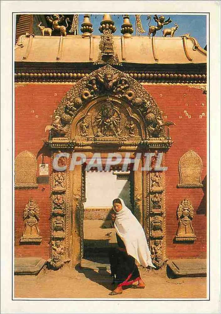 Bhadgaon — Goldener Tor des königlichen Palastes — Édition Service S.A. Paris - Vorderseite
