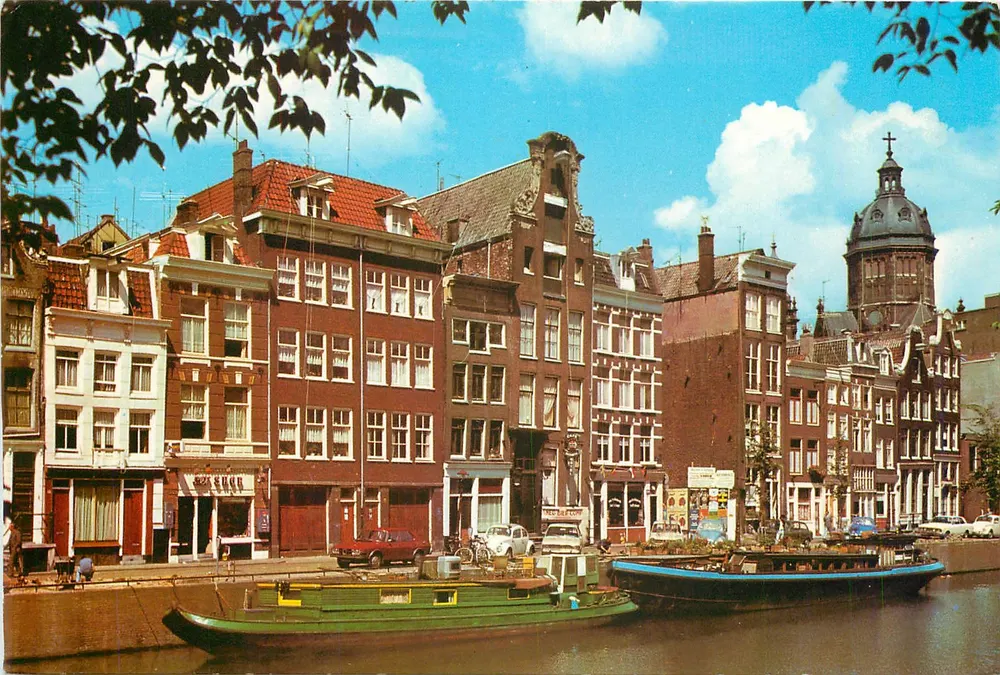 Amsterdam - Gelderse Kade Kanal mit der St. Nicolaaskerk im Hintergrund — Euro Coller Carts, n° 778 - Vorderseite
