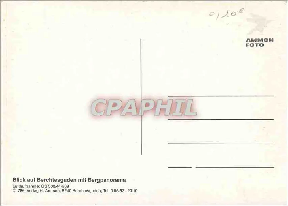Berchtesgaden — panorama alpino — Verlag H. Ammon - Verso