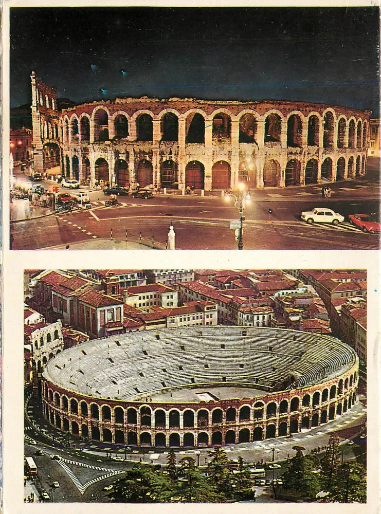 Arena di Verona — vista noturna — editor desconhecido, número de série 20/10 - Frente