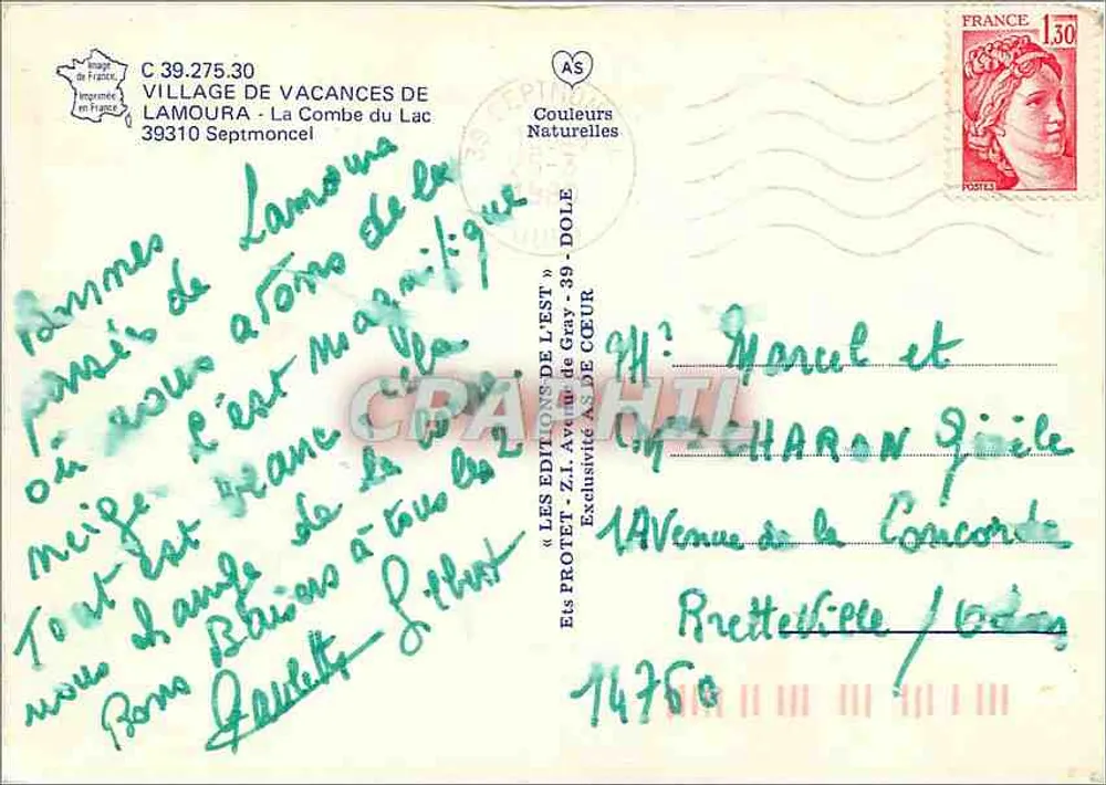 Urlaubsvillage Lamoura — Verleger: Les Éditions de l'Est, Z.I. Avenue de la Concorde, Gray - Rückseite