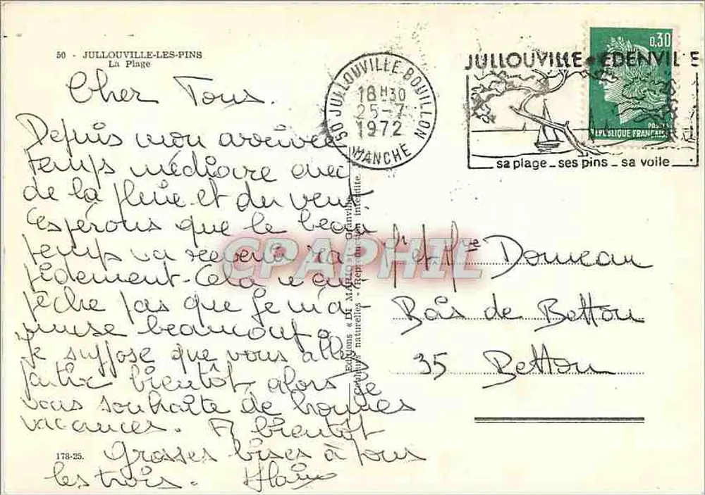Jullouville-les-Pins — A Praia — Editor: Jullouville-les-Pins - Verso