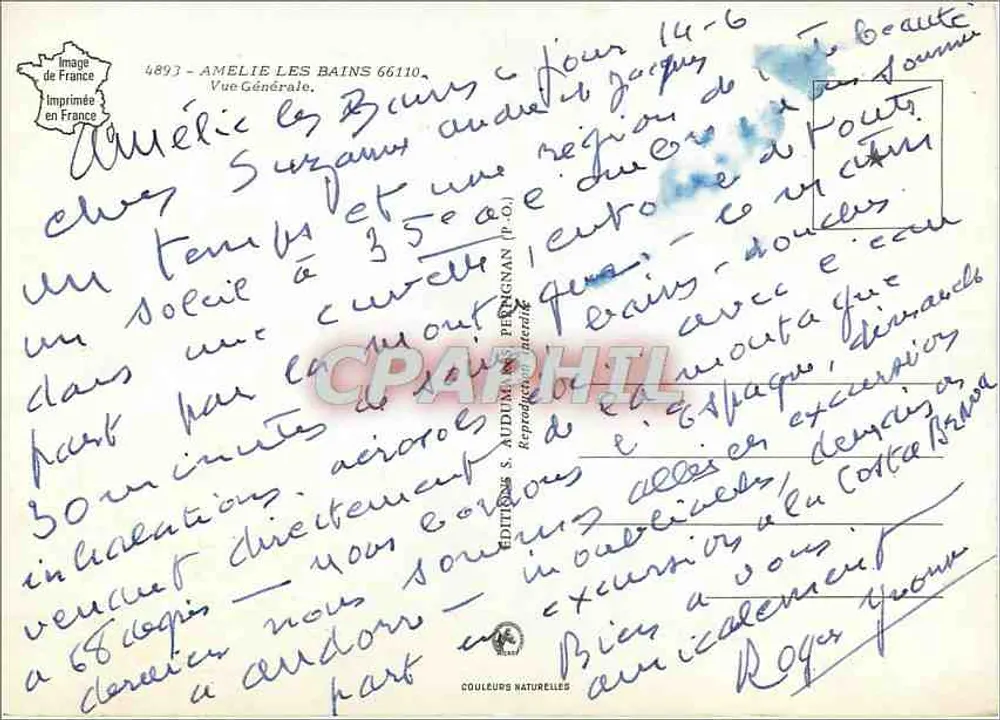 Les Bains-les-Bains — vista geral — PAP - Verso