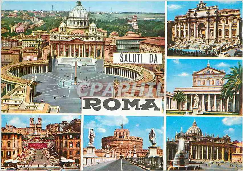 Vistas de Roma — Saluti da Roma — Plurigraf Terni - Frente