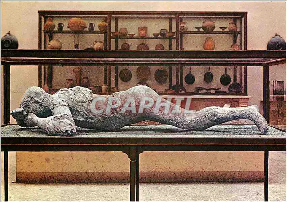 Pompeii — Druck einer weiblichen Figur — Verlag Vincenzo Carcavallo - Vorderseite