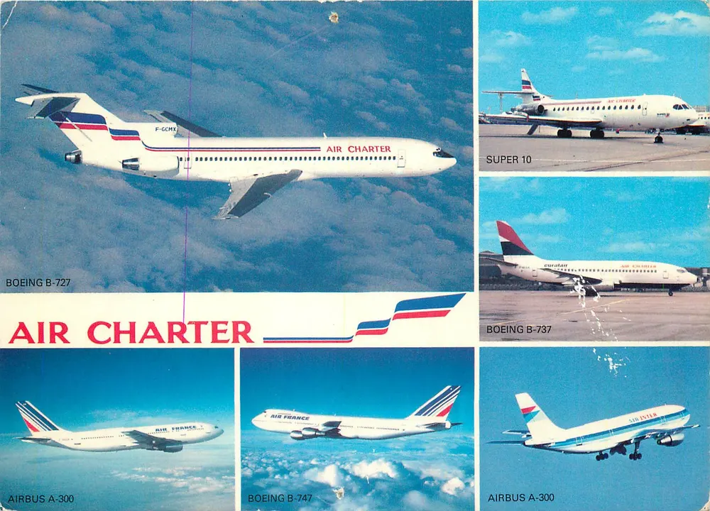 Flotte von Air Charter — Air France und Air Inter - Vorderseite