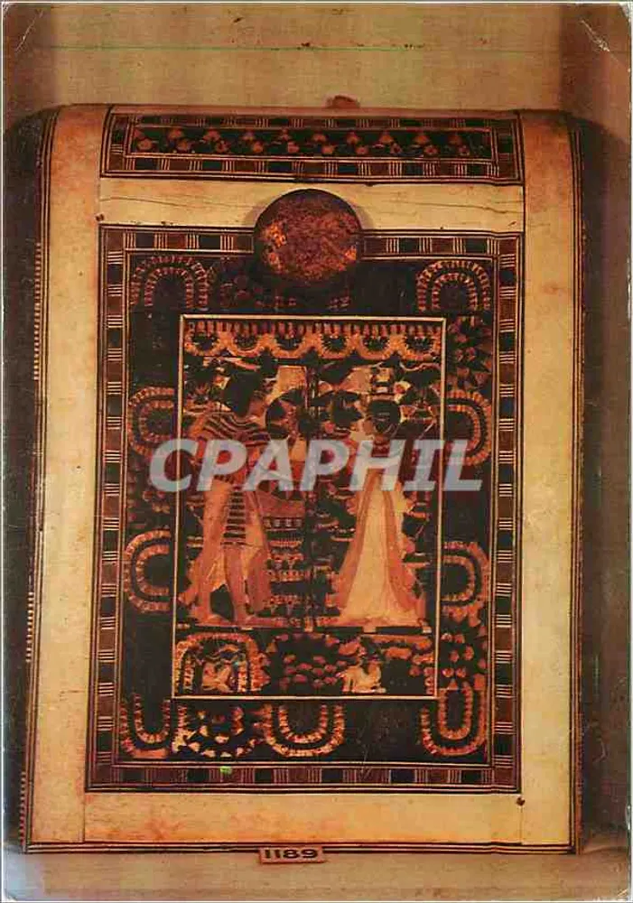 Deckel aus Elfenbeinkasten — Amenophis III und Königin Tiye — Exklusive Ausgabe für das Buch Ägypten - Vorderseite