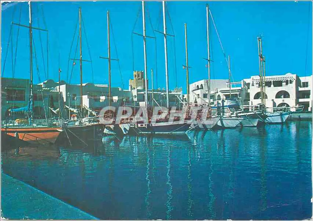 Der Ehrenquai — Hafen El Kantaoui, Tunesien — Natürliche Farben - Vorderseite