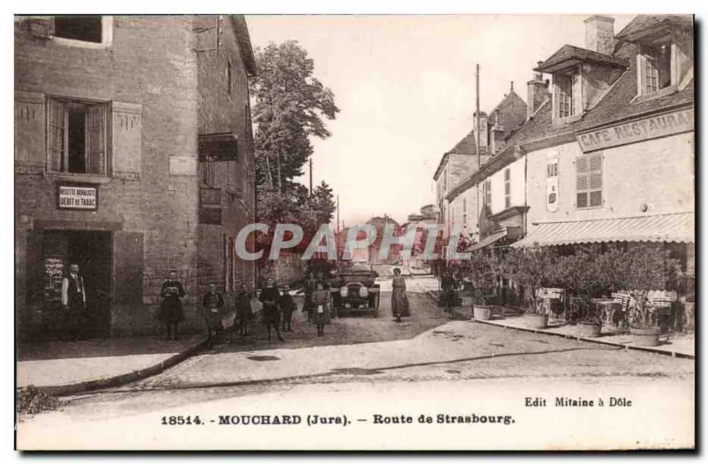 Mouchard (Jura) — Route de Strasbourg — Edit Mitaine à Dôle - Vorderseite