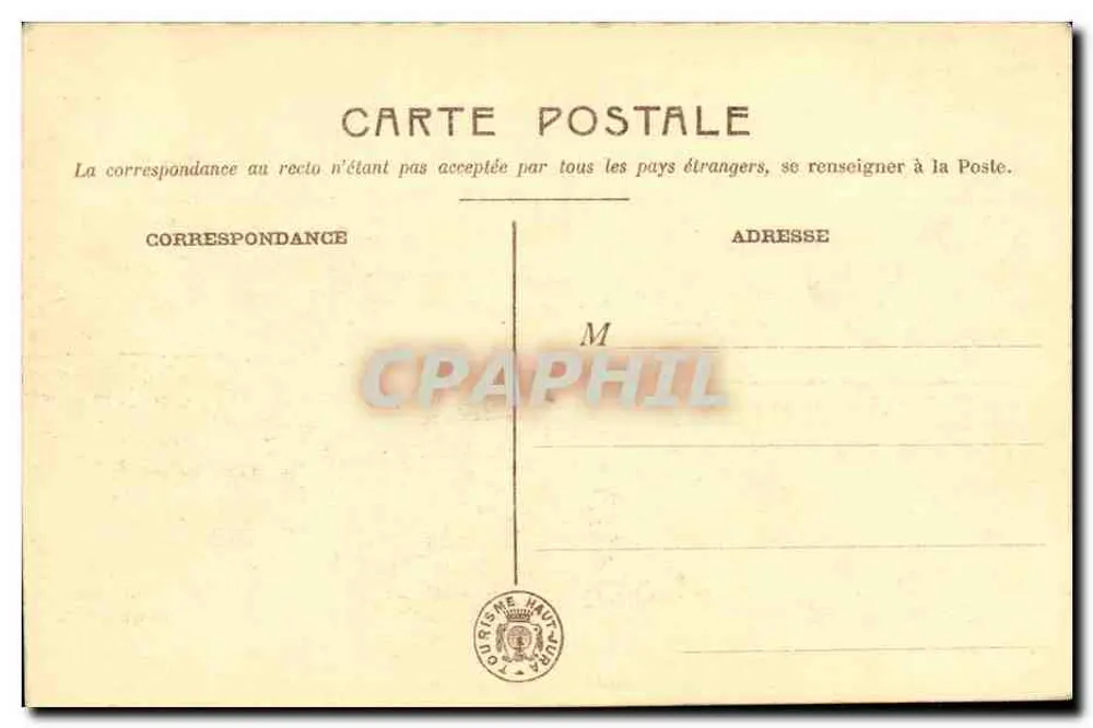 Ufer des Sees von Bonlieu — Waldansicht mit Mann am Rand — Cl. P. R. Nr. 23 - Rückseite