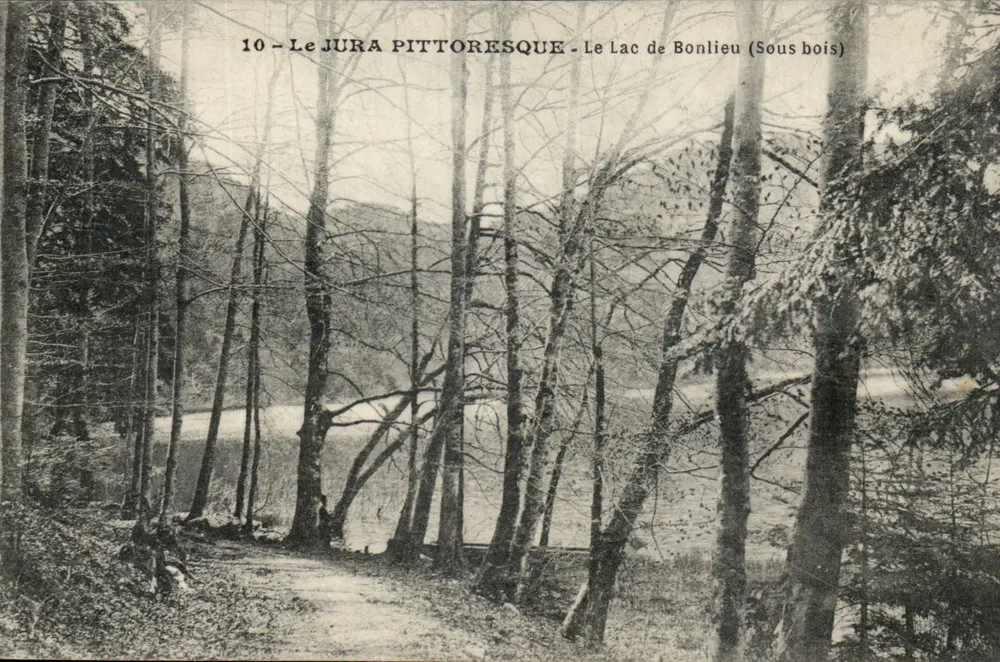 Der pittoreske Jura — See Bonlieu (Unter Bäumen) — Serie 10 - Vorderseite