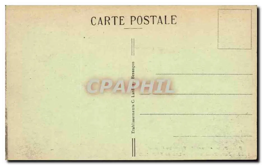 See von Bonlieu — pittoresker Jura — pittoreske Orte der Franche-Comté, Nr. 1629 - Rückseite