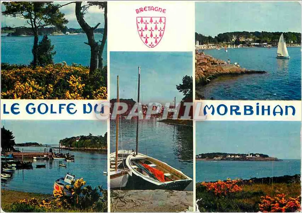 Zatoka Morbihan — Bretania — Wydawnictwo Art Jols-Le Dott, Châteaubriant - Awers