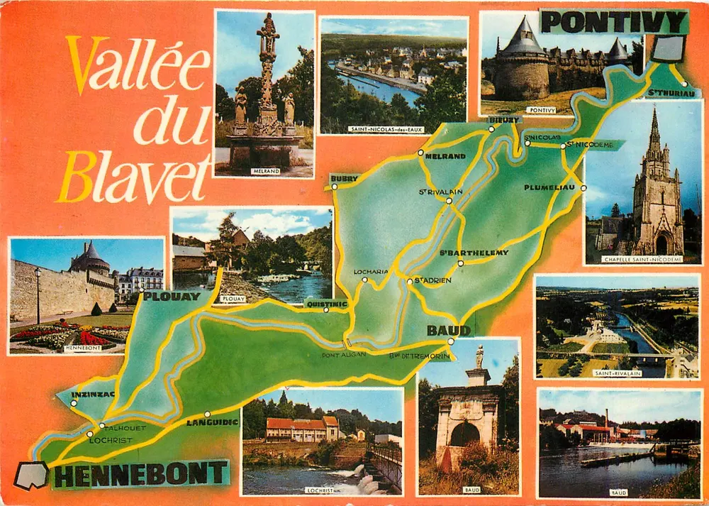 Vale do Blavet — Pontivy, Hennebont, Saint-Nicolas-de-Blavet — Edições do Gaber - Frente