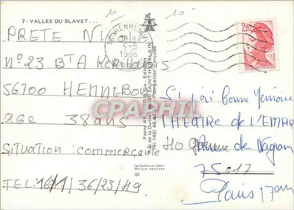 Vale do Blavet — Pontivy, Hennebont, Saint-Nicolas-de-Blavet — Edições do Gaber - Verso