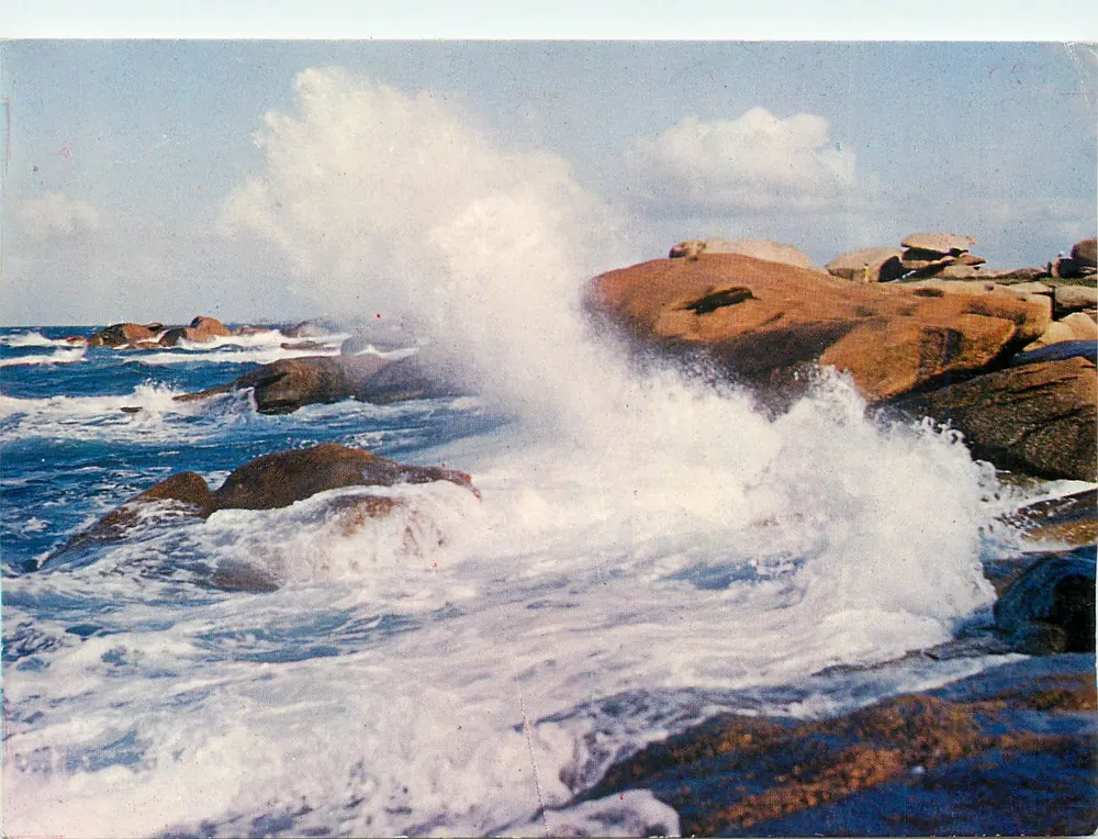 Tempestade na costa da Bretanha — Edições d'Art Jacard, n° 2174 - Frente