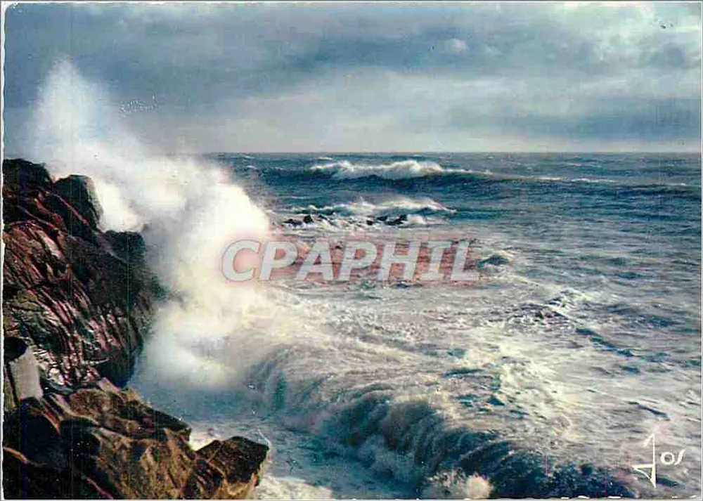 Vaga poderosa na Costa da Bretanha — Châteaulin (29) — Edições de Arte JOS - Frente